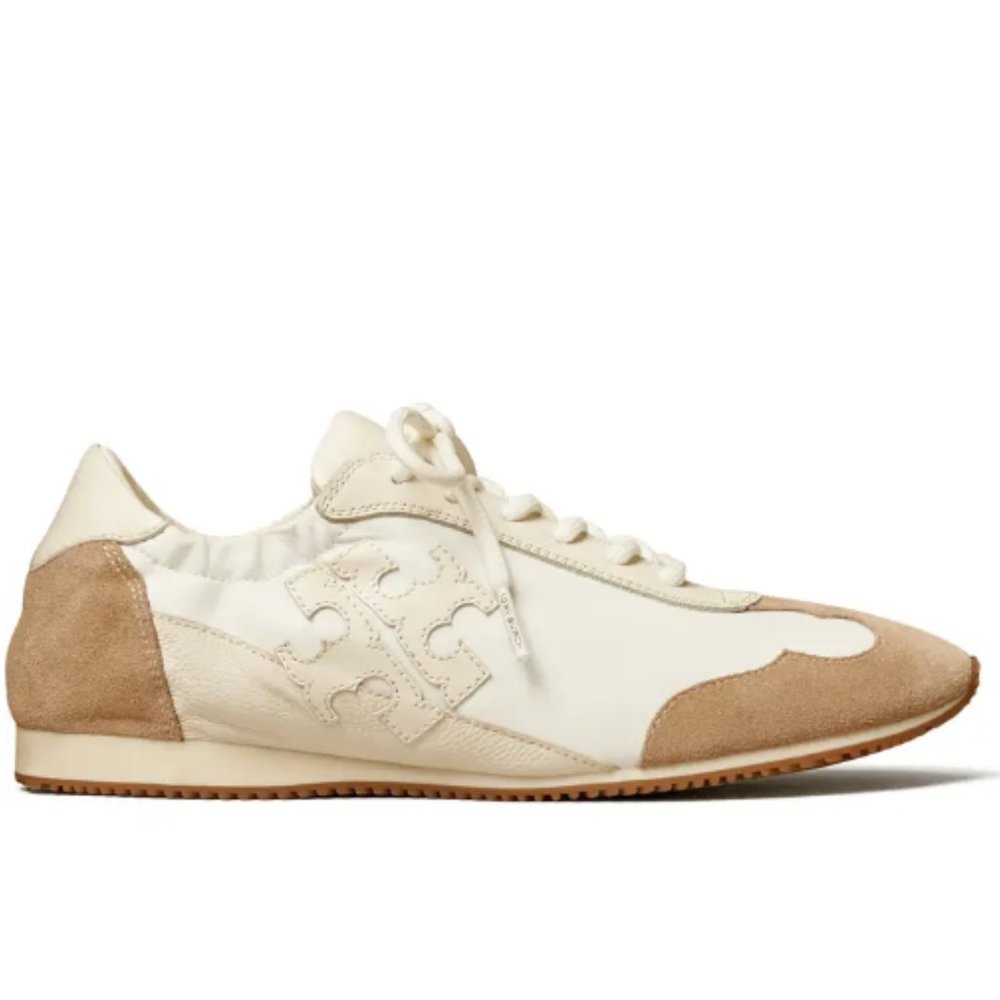 🥰 Tory Burch Leather Miller Logo New Ivory Cerbiatto 6 6.5 8